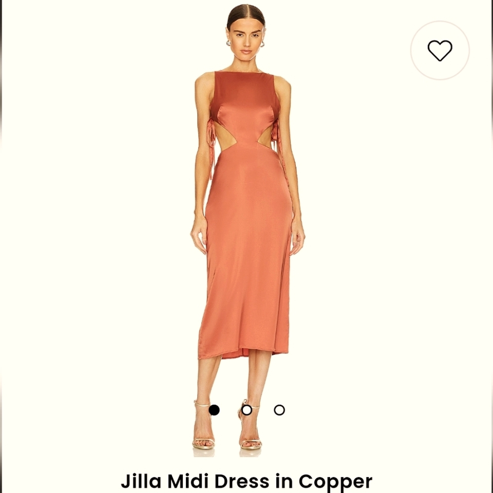 LPA rust midi dress